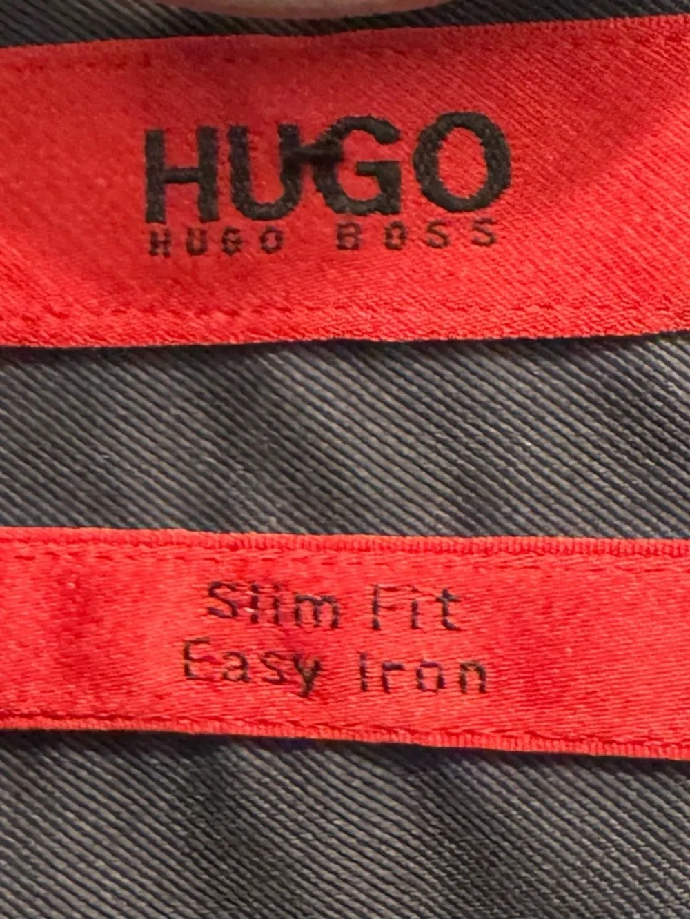 Hugo Boss Slim Fit Black Shirt with Red Label